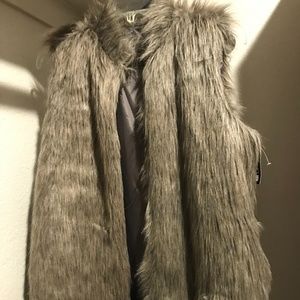 Faux fur vest